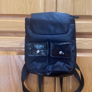 SOLD. Small Black Backpack Purse